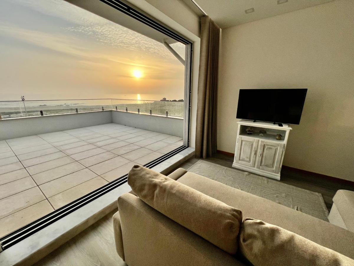 Povoa De Varzim-Sleeps4-Beachfront-Ac-Parking Bagian luar foto